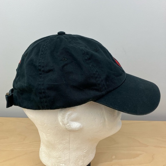 Polo Ralph Lauren Strapback Dad Hats Lot of 2 Black Red Pony Logo Embroidered - Picture 4 of 16